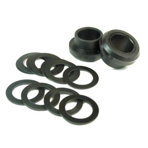 Bottom Bracket Adaptor BB30/PF30 Universal for 24mm cranks (Shimano, FSA, etc.)Adaptor for 24mm cranks (Shimano, FSA, ...) in BB30/PF30-standard frames

This set contains 2 adaptors and 15 shims for adjusting the chain line.

Instructions:  download here