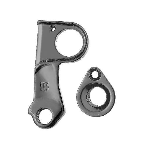 Dropout #0398All Union derailleur hangers are 100% identical to the original ones and come from the same frame manufacturer.Holes: 2-Hole
Position: Inside
Mount: M3 - 16mm
Distance: 14 mm
We suggest to order 2 Dropouts, so you have next time one in spare and have no waiting time.
