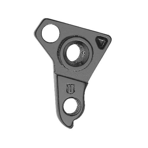 Dropout #0407All Union derailleur hangers are 100% identical to the original ones and come from the same frame manufacturer.Holes: 2-Hole
Position: Outside
Mount: 10mm - M12x1.75
Distance: 19 mm
We suggest to order 2 Dropouts, so you have next time one in spare and have no waiting time.