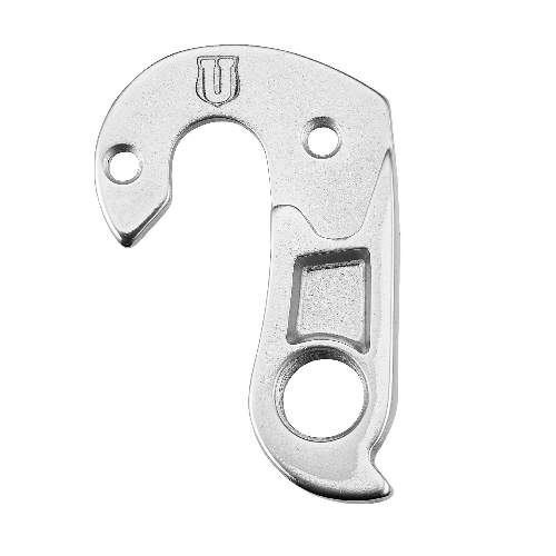 Dropout #1196All Union derailleur hangers are 100% identical to the original ones and come from the same frame manufacturer.Holes: 2-Hole
Position: Outside
Mount: M4-M4
Distance: 22 mm
We suggest to order 2 Dropouts, so you have next time one in spare and have no waiting time.