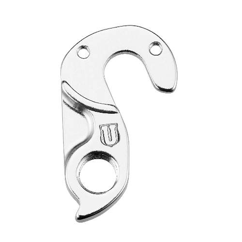 Dropout #1201All Union derailleur hangers are 100% identical to the original ones and come from the same frame manufacturer.Holes: 2-Hole
Position: Inside
Mount: M3-M3
Distance: 18 mm
We suggest to order 2 Dropouts, so you have next time one in spare and have no waiting time.