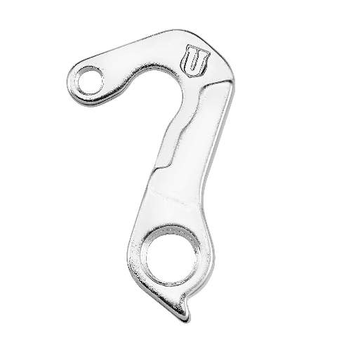 Dropout #1204All Union derailleur hangers are 100% identical to the original ones and come from the same frame manufacturer.Holes: 1-Hole
Position: Outside
Mount: M5
Distance: 36 mm
We suggest to order 2 Dropouts, so you have next time one in spare and have no waiting time.