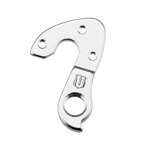 Dropout #1217All Union derailleur hangers are 100% identical to the original ones and come from the same frame manufacturer.Holes: 3-Hole
Position: Outside
Mount: M4-M4-M4
Distance: 13 mm
We suggest to order 2 Dropouts, so you have next time one in spare and have no waiting time.
