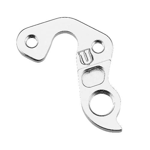 Dropout #1220All Union derailleur hangers are 100% identical to the original ones and come from the same frame manufacturer.Holes: 2-Hole
Position: Outside
Mount: M5-M5
Distance: 26 mm
We suggest to order 2 Dropouts, so you have next time one in spare and have no waiting time.