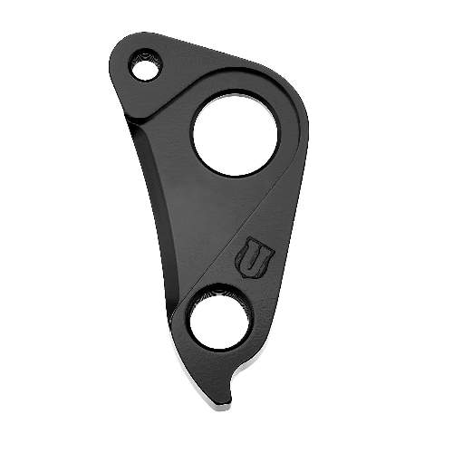 Dropout #1225All Union derailleur hangers are 100% identical to the original ones and come from the same frame manufacturer.Holes: 2-Hole
Position: Inside/Outside
Mount: M5-13mm
Distance: 18 mm
We suggest to order 2 Dropouts, so you have next time one in spare and have no waiting time.