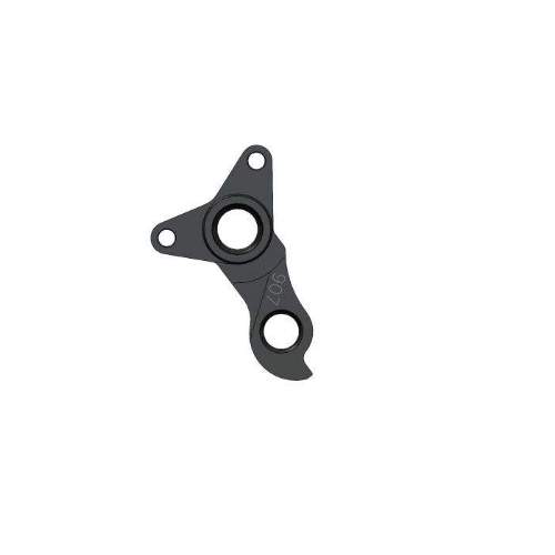 Dropout #1357• CNC manufactured from 6061 alloy for better shifting performance and higher durability • Black anodized finish for better looking and a longer lasting surface quality
Holes: 3-Hole
Position: Outside
Mount: M4 – M4 – M12x1.75
Distance: 18 mm
We suggest to order 2 Dropouts, so you have next time one in spare and have no waiting time.