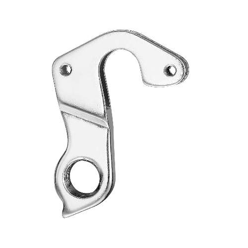 Dropout #0332All Union derailleur hangers are 100% identical to the original ones and come from the same frame manufacturer.Holes: 2-Hole
Position: Inside/Outside
Mount: M3 - M3
Distance: 28 mm
We suggest to order 2 Dropouts, so you have next time one in spare and have no waiting time.