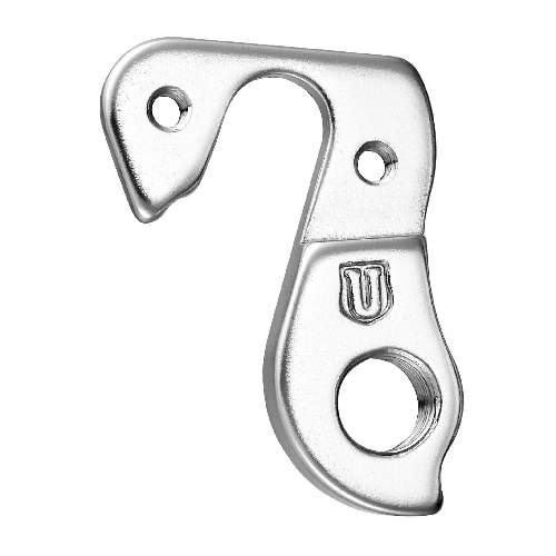 Dropout #0339All Union derailleur hangers are 100% identical to the original ones and come from the same frame manufacturer.Holes: 2-Hole
Position: Outside
Mount: M4 - M4
Distance: 21 mm
We suggest to order 2 Dropouts, so you have next time one in spare and have no waiting time.