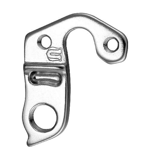 Dropout #0340All Union derailleur hangers are 100% identical to the original ones and come from the same frame manufacturer.Holes: 2-Hole
Position: Inside
Mount: M5 - M5
Distance: 24 mm
We suggest to order 2 Dropouts, so you have next time one in spare and have no waiting time.