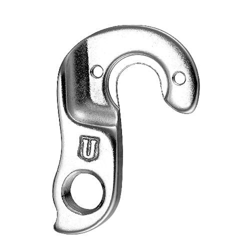 Dropout #0345All Union derailleur hangers are 100% identical to the original ones and come from the same frame manufacturer.Holes: 2-Hole
Position: Outside
Mount: M3 - M3
Distance: 20 mm
We suggest to order 2 Dropouts, so you have next time one in spare and have no waiting time.