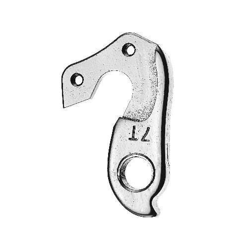 Dropout #0389All Union derailleur hangers are 100% identical to the original ones and come from the same frame manufacturer.Holes: 2-Hole
Position: Outside
Mount: M3 - M3
Distance: 17 mm
We suggest to order 2 Dropouts, so you have next time one in spare and have no waiting time.