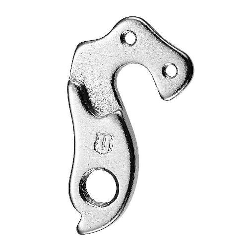 Dropout #0392All Union derailleur hangers are 100% identical to the original ones and come from the same frame manufacturer.Holes: 2-Hole
Position: Inside
Mount: M4 - M4
Distance: 14 mm
We suggest to order 2 Dropouts, so you have next time one in spare and have no waiting time.