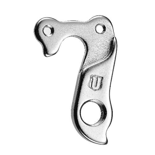 Dropout #0396All Union derailleur hangers are 100% identical to the original ones and come from the same frame manufacturer.Holes: 2-Hole
Position: Outside
Mount: M4 - M4
Distance: 21 mm
We suggest to order 2 Dropouts, so you have next time one in spare and have no waiting time.