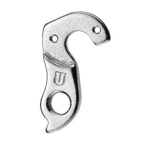 Dropout #0402All Union derailleur hangers are 100% identical to the original ones and come from the same frame manufacturer.Holes: 2-Hole
Position: Inside
Mount: M3 - M3
Distance: 18 mm
We suggest to order 2 Dropouts, so you have next time one in spare and have no waiting time.