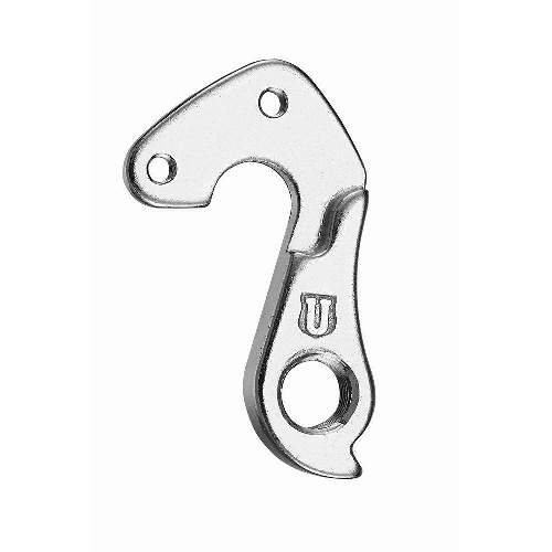 Dropout #0421All Union derailleur hangers are 100% identical to the original ones and come from the same frame manufacturer.Holes: 2-Hole
Position: Outside
Mount: M4 - M4
Distance: 18 mm
We suggest to order 2 Dropouts, so you have next time one in spare and have no waiting time.