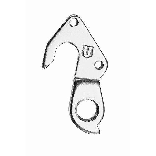 Dropout #0433All Union derailleur hangers are 100% identical to the original ones and come from the same frame manufacturer.Holes: 2-Hole
Position: Outside
Mount: M4 - M4
Distance: 22 mm
We suggest to order 2 Dropouts, so you have next time one in spare and have no waiting time.