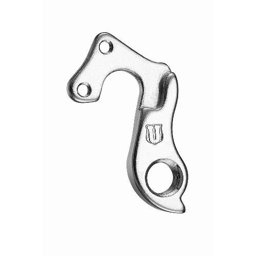Dropout #0437All Union derailleur hangers are 100% identical to the original ones and come from the same frame manufacturer.Holes: 2-Hole
Position: Outside
Mount: M4 - M4
Distance: 14 mm
We suggest to order 2 Dropouts, so you have next time one in spare and have no waiting time.