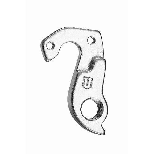 Dropout #0441All Union derailleur hangers are 100% identical to the original ones and come from the same frame manufacturer.Holes: 2-Hole
Position: Outside
Mount: M4 - M4
Distance: 19 mm
We suggest to order 2 Dropouts, so you have next time one in spare and have no waiting time.