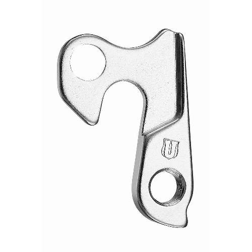 Dropout #0446All Union derailleur hangers are 100% identical to the original ones and come from the same frame manufacturer.Holes: 1-Hole
Position: Outside
Mount: 10mm
Distance: 41 mm
We suggest to order 2 Dropouts, so you have next time one in spare and have no waiting time.