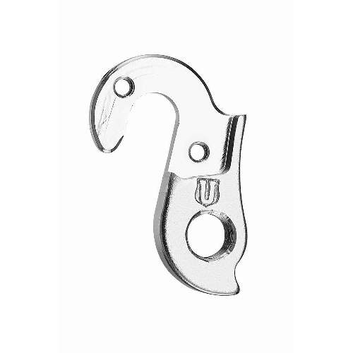 Dropout #0462All Union derailleur hangers are 100% identical to the original ones and come from the same frame manufacturer.Holes: 2-Hole
Position: Outside
Mount: M4 - M4
Distance: 21 mm
We suggest to order 2 Dropouts, so you have next time one in spare and have no waiting time.