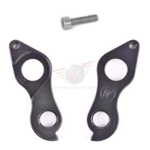 Dropout #0980• CNC manufactured from 6061 alloy for better shifting performance and higher durability • Black anodized finish for better looking and a longer lasting surface quality • Mounting material included
Holes: 2-Hole
Position: Inside
Mount: M4 - 12mm
Distance: 17 mm
We suggest to order 2 Dropouts, so you have next time one in spare and have no waiting time.