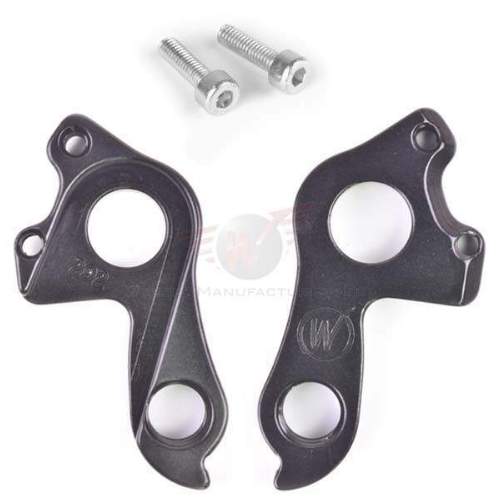 Dropout #0981• CNC manufactured from 6061 alloy for better shifting performance and higher durability • Black anodized finish for better looking and a longer lasting surface quality • Mounting material included
Holes: 3-Hole
Position: Inside
Mount: M4 - M4 - 12mm
Distance: 17 mm
We suggest to order 2 Dropouts, so you have next time one in spare and have no waiting time.