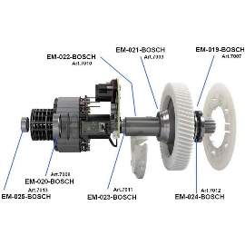 Black Bearing Servicekit Bosch Generation3
