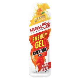 HIGH5 Energy Gel Koffein 20x40g Stk. Pack Orange (EnergyGel+Koffein) / Ablaufdatum Juni/22