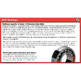 Kugellager 398-EE MAX 2RS, 8x19x10/13mm, ABEC-3, 2 Reihig, Enduro Bearings