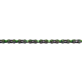 KMC DLC11 - schwarz/grün, 11-fach Kette, 118 Glieder - für alle 11-fach Gruppen