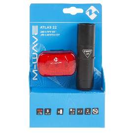 M-WAVE Atlas 22 Batterie Beleuchtungsset