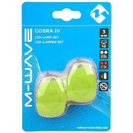 M-Wave Cobra IV Batterieblinklicht-Set, grün