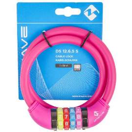 M-Wave Kabelschloss DS 12.6,5 S, 12x650mm, pink