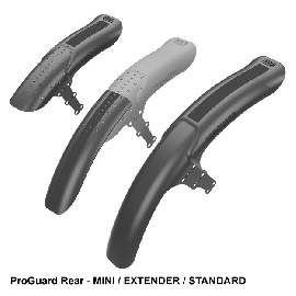 RRP ProGuard Rear Schutzblech -Standard- matt schwarz