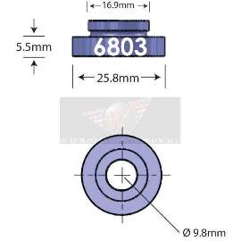 Wheels Manufacturing Einpressadapter für 6803 Kugellager