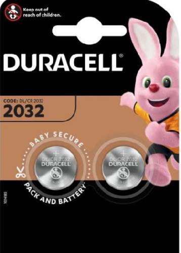 DURACELL CR 2032 Lithium Knopfzellen, 2 Stk. Packung