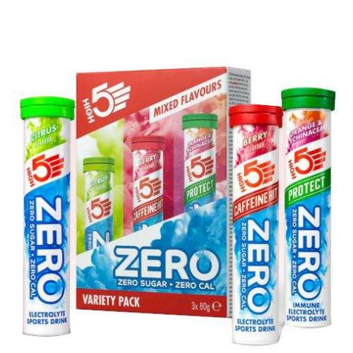 HIGH5 ZERO Variety Pack Protect 3x20 Stk. Pack Berry (Koffein Hit), Zitrone, Orange/Echinacea