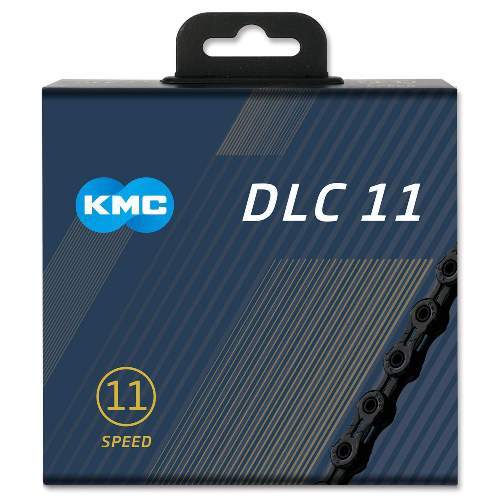 KMC DLC11 - schwarz, 11-fach Kette, 118 Glieder - für alle 11-fach Gruppen