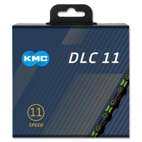 KMC DLC11 - schwarz/grün, 11-fach Kette, 118 Glieder - für alle 11-fach Gruppen