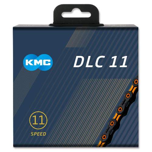KMC DLC11 - schwarz/orange, 11-fach Kette, 118 Glieder - für alle 11-fach Gruppen