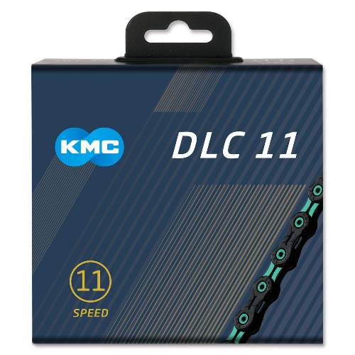 KMC DLC11 - schwarz/türkis, 11-fach Kette, 118 Glieder - für alle 11-fach Gruppen