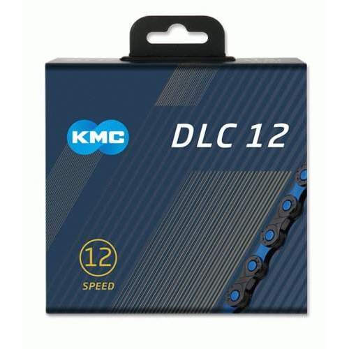 KMC DLC12 - schwarz/blau, 12-fach Kette, 126 Glieder - Shimano, SRAM(MTB), Campagnolo