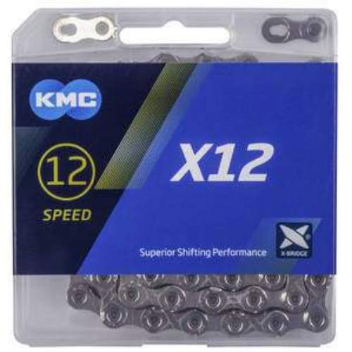 KMC X12 - silber/schwarz, 12-fach Kette, 126 Glieder