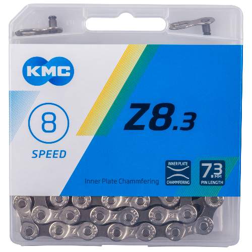 KMC Z8.3 - silber/grau, 8-fach Kette, 114 Glieder