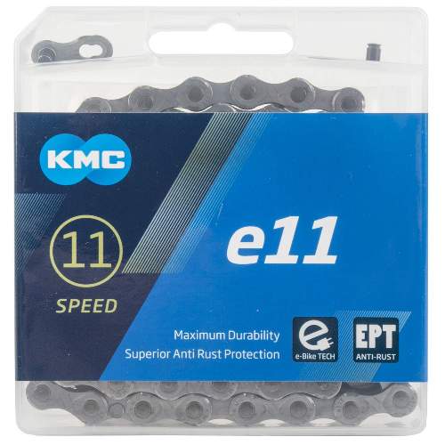 KMC e11 EPT - silber, 11-fach Kette, 136 Glieder - Shimano, Sram