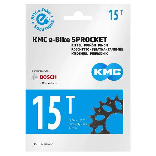 KMC e-Bike Ritzel 1/2''x11/128'' super narrow für Bosch Motoren, 15 Zähne