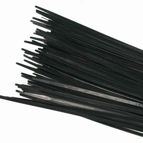 Kabelbinder Vorteils-Set, diverse Größen, schwarz, 800 Stk Packung