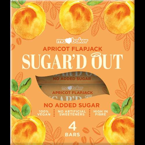 MaBaker Sugared Out Flapjack Multipack 4x50g Stk. Pack Aprikose