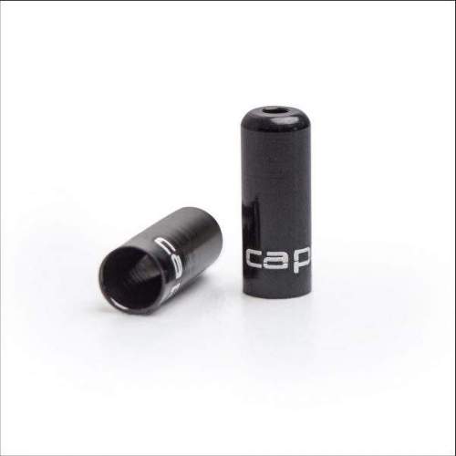 capgo OL Endkappe für 5mm Bremsaussenhülle, Alu, schwarz, 50 Stück