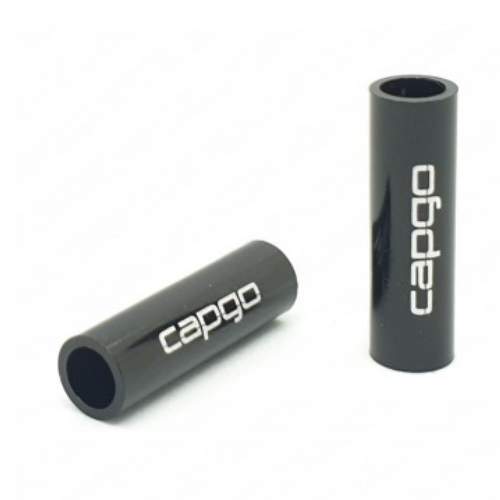 capgo OL Schaltaussenhüllen-Verbinder 4mm, Alu, schwarz, 50 Stück